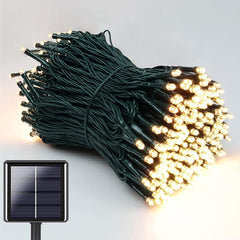 2 Pack Solar Christmas Fairy Lights 200 LED Outdoor