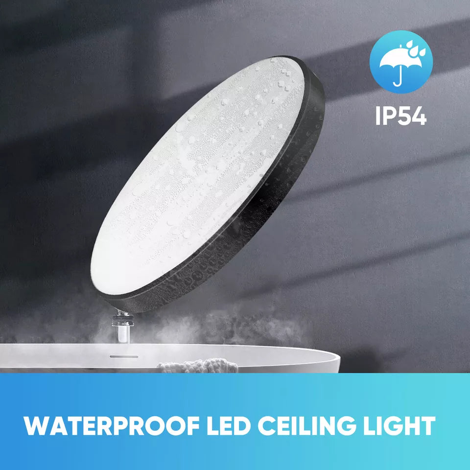 Round LED Ceiling Light Panel – Modern Waterproof Downlight