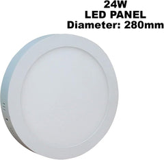 24W LED Round Ceiling Light – Ultra Slim Design, 4000K, 1560 Lumens