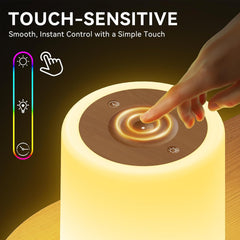 Rechargeable RGB Touch Night Light for Bedroom