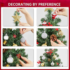 Lightweight pre-lit Christmas tree for home décor