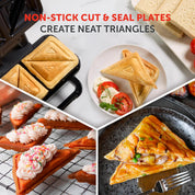 Stuff ’n’ Press Deep Fill Toastie Maker | 2 Slice Sandwich Toaster Black