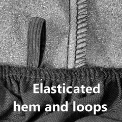 Merton Black/Grey Car Seat Covers & Rubber Boot Mat Set – Universal Fit, Washable