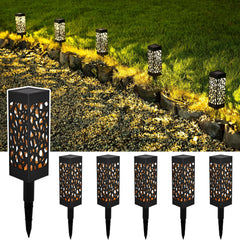 Solar Lights Outdoor Garden,Garden Solar Lights Waterproof, Outdoor Solar Lights for Lawn, Patio,Yard,Pathway,4 Pack,Warm White,Auto On/Off