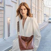 Women’s Fashion Hobo Bag – Vegan Leather Crossbody Purse with Adjustable Guitar Strap