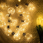 Wishing Ball Curtain Lights 200 LED Warm White Fairy String Lights with Remote