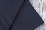 Pagnanno Hotel Quality Waffle Weave Tea Towels – 100% Cotton, Fast Drying, Pack of 3, Navy 45x70cm