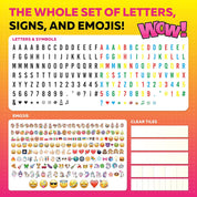 Cinema Light Box with 386 Letters, Emoji & Remote