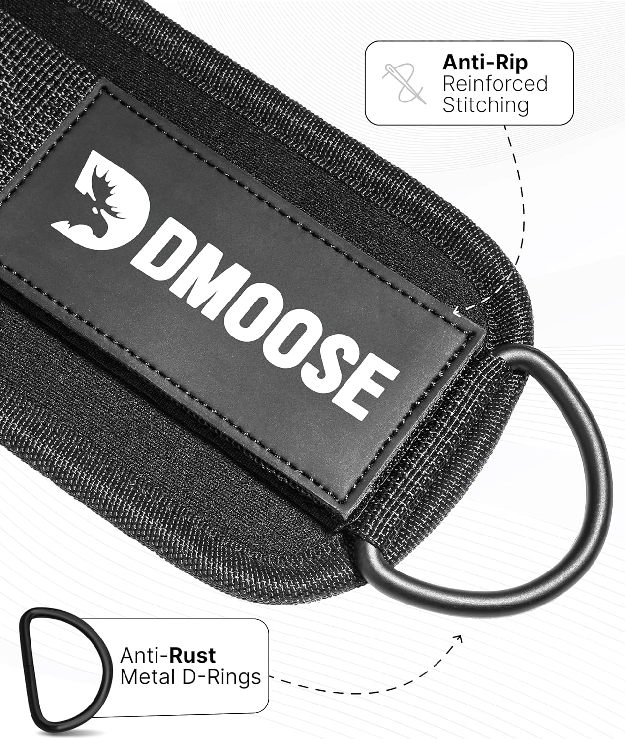 Ankle Straps for Cable Machines – Padded Gym Straps for Glutes, Legs & Hips