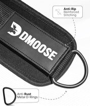 Ankle Straps for Cable Machines – Padded Gym Straps for Glutes, Legs & Hips