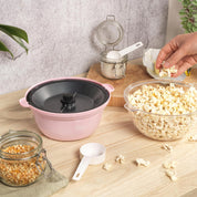 Giles & Posner Mini Popcorn Maker Machine – Pink 500W Hot Air Popper