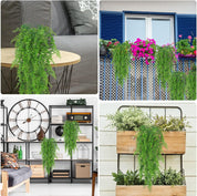 Huryfox Artificial Hanging Fern Vine – Faux Ivy Greenery for Indoor & Outdoor Home Décor