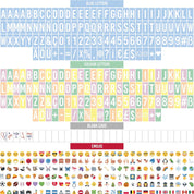 BONNYCO Blue A4 Cinema Light Box 400 Letters & Emojis