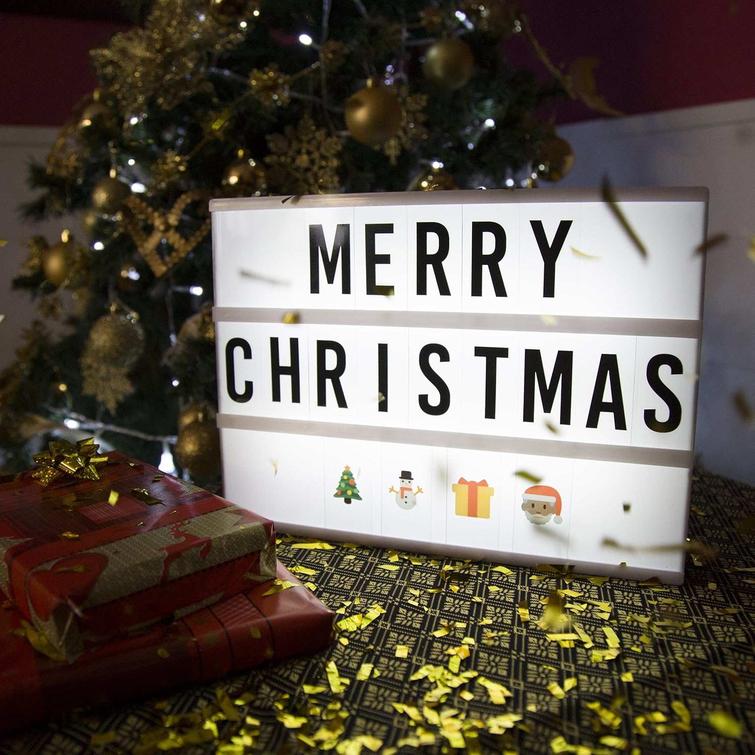 BONNYCO A4 Cinema Light Box with 400 Letters & Emojis