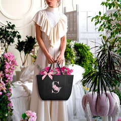A-Z Initial Personalized Tote Bag – Waterproof Gift for Women, Moms, Teachers & Bridesmaids