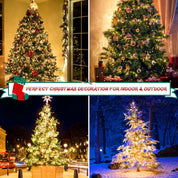 400 LED Christmas Fairy Lights – Warm White, Mains Powered, 8 Lighting Modes, IP44 Waterproof