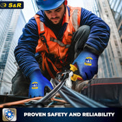 S&R VDE Bent Nose Pliers 200mm – Curved Jaw, Insulated
