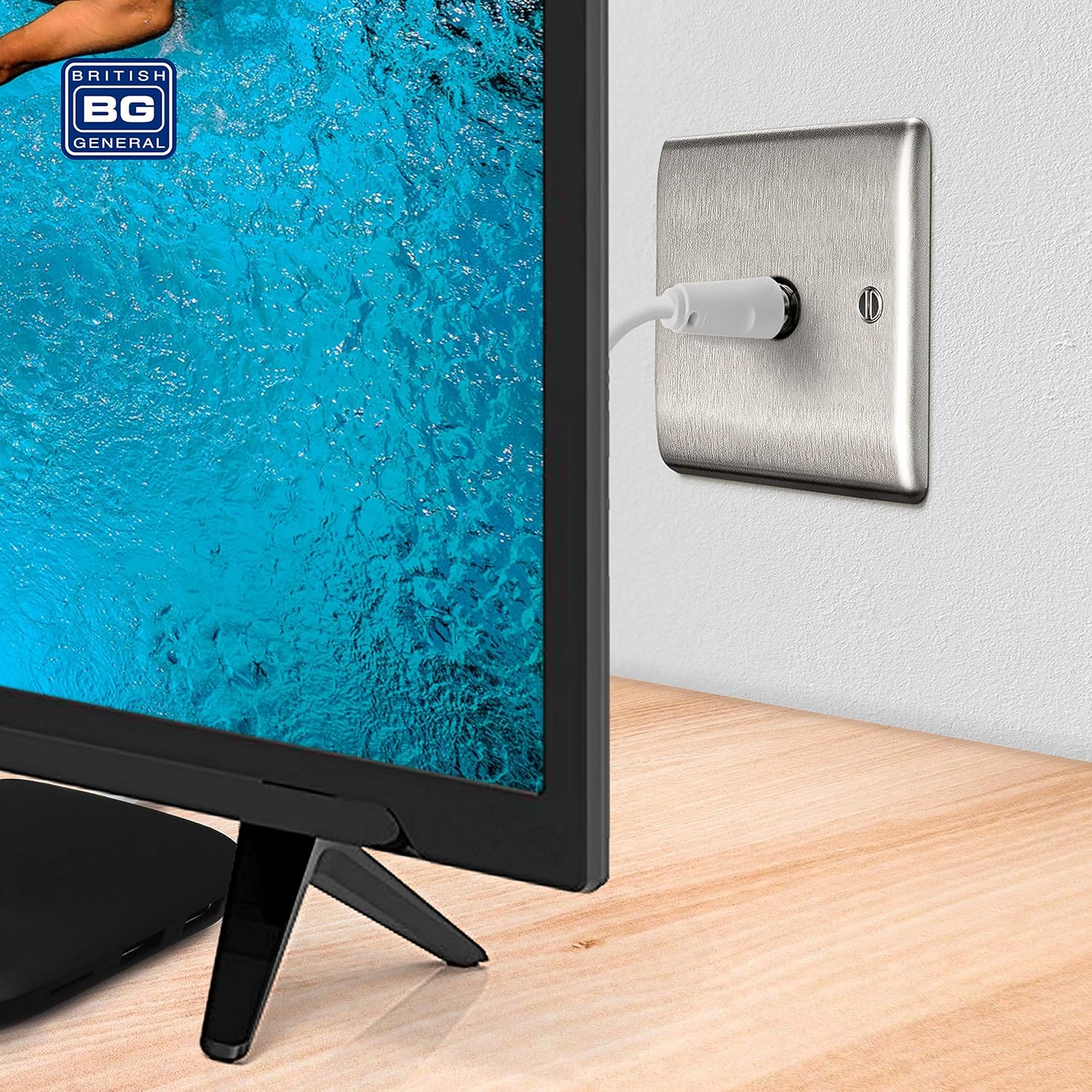 BG Electrical Single Co-Axial Socket
