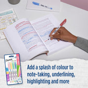 26-Piece Pens & Stationery Set with Ballpoint Pens, Pencils, Highlighters & Tape