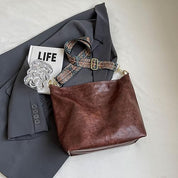Women’s Fashion Hobo Bag – Vegan Leather Crossbody Purse with Adjustable Guitar Strap