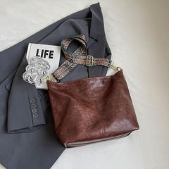 Women’s Fashion Hobo Bag – Vegan Leather Crossbody Purse with Adjustable Guitar Strap