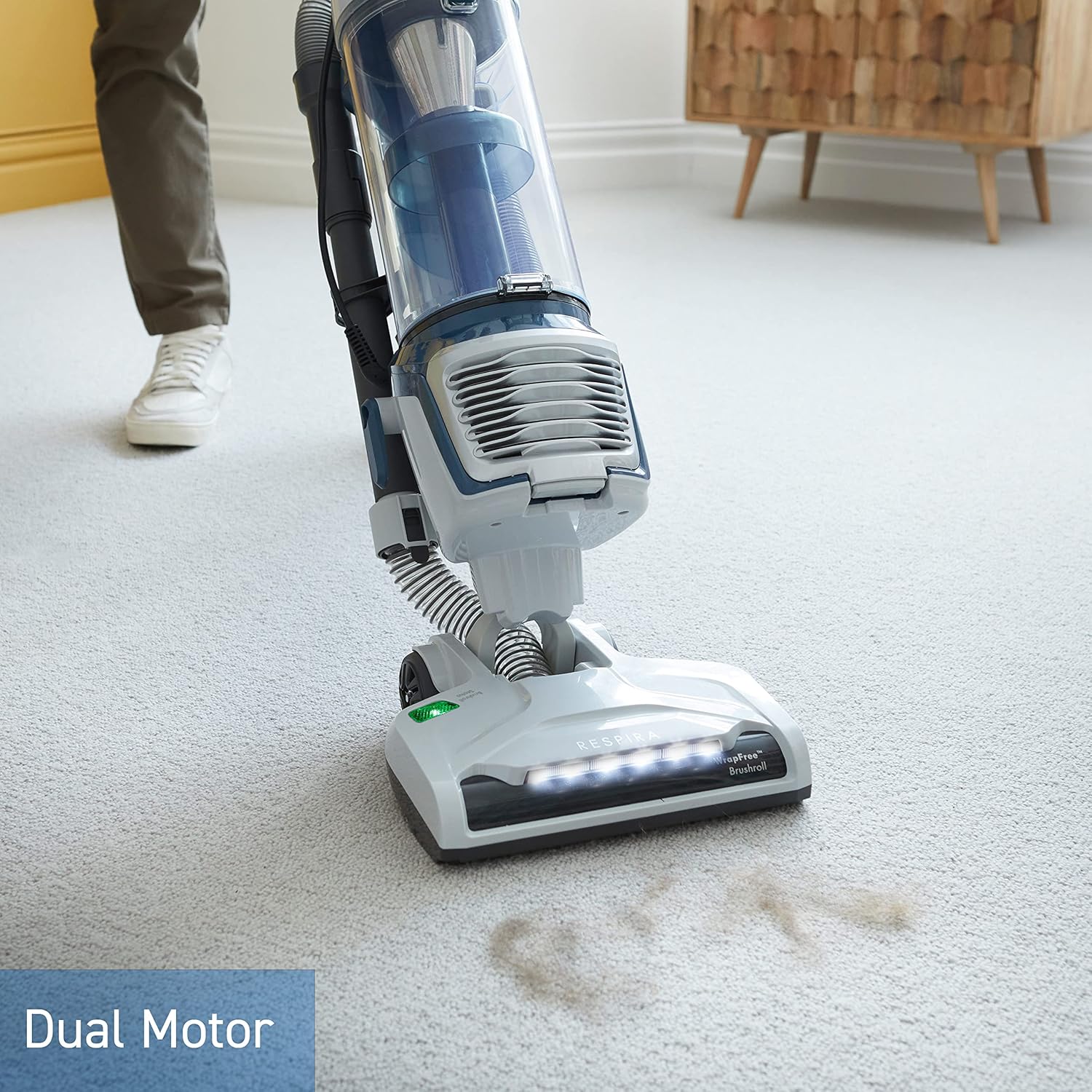 Vacmaster Respira AllergenPro Bagless Upright Vacuum Cleaner – Pet HEPA 13, 2L Dust Bin