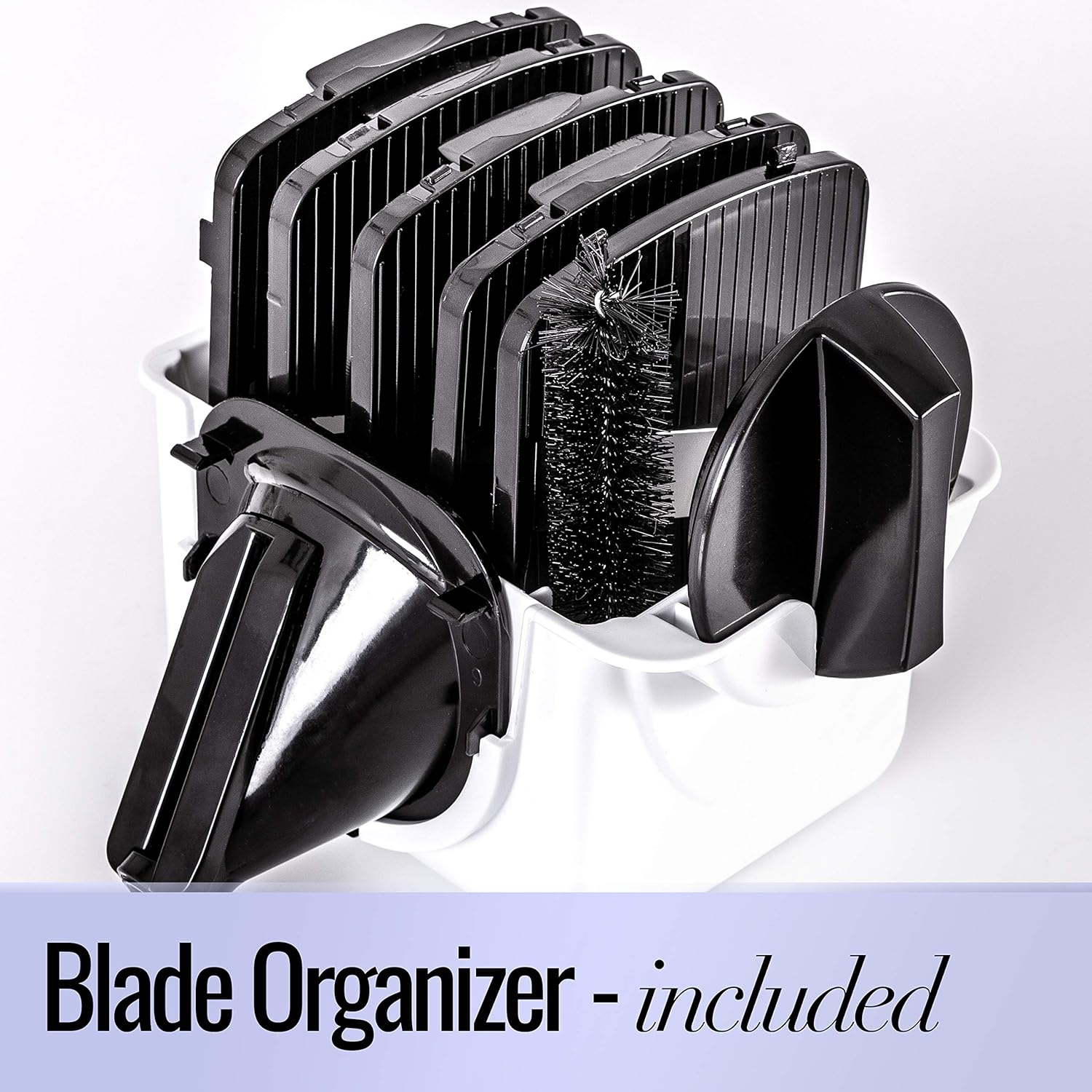 6-in-1 White Mandoline Vegetable Slicer – Multifunctional Food Cutter & Cheese Grater