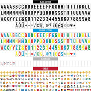 BONNYCO A4 Cinema Light Box with 400 Letters & Emojis