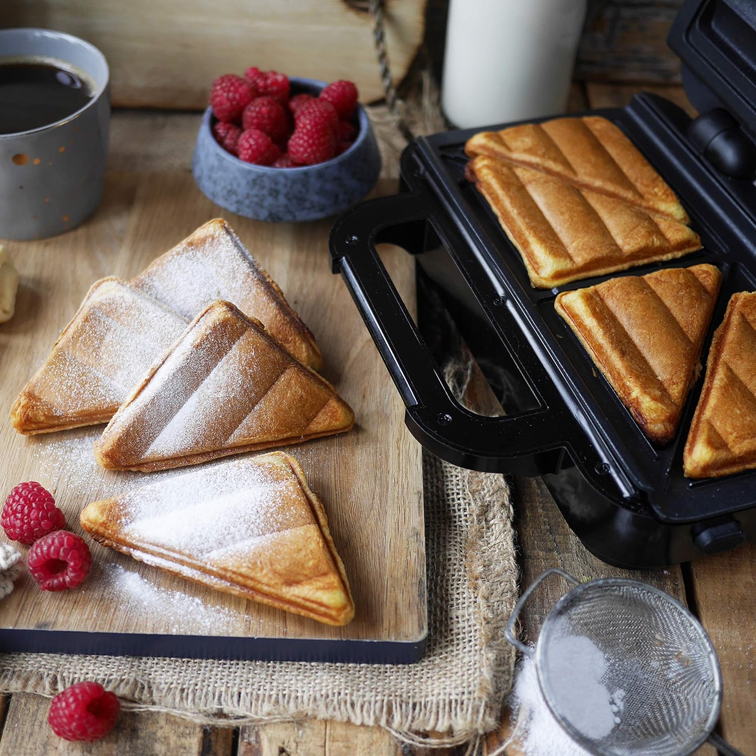Ultimate Deep Fill Toastie Maker | 2 Slice Sandwich Toaster | Removable Plates