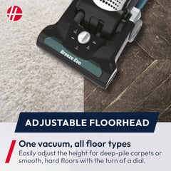 Hoover Breeze Evo Pets Upright Vacuum Cleaner Black/Turquoise 850W
