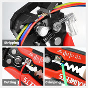 Automatic Wire Stripper Cutter Crimper AWG10–24 3-in-1