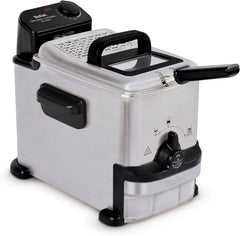 Compact Deep Fryer Oleo Clean 2L – Stainless Steel Semi Pro Fryer with Oil Filtration, Storage Box & Easy Clean System – 1500W