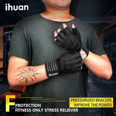 Ventilated Weight Lifting Gloves with Wrist Wraps – Gym Training Gloves for Men & Women