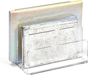 Clear Acrylic 3-Slot Letter Holder – Desk Mail Sorter & Office Paperwork Organiser