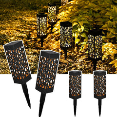 Solar Lights Outdoor Garden,Garden Solar Lights Waterproof, Outdoor Solar Lights for Lawn, Patio,Yard,Pathway,4 Pack,Warm White,Auto On/Off