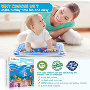 Infinno Inflatable Tummy Time Mat – Baby Water Play Mat for Infants 3–24 Months