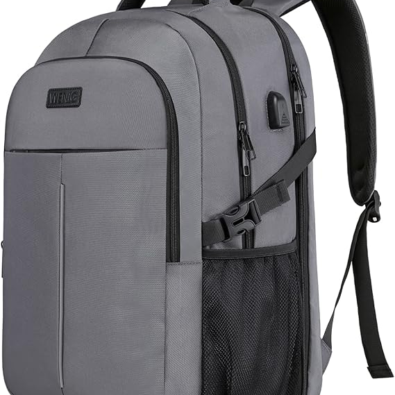 Extra Large Laptop Backpack – Business Travel Rucksack with USB Charging Port