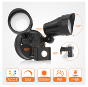 Motion Sensor LED Security Light 25W