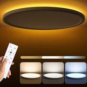LED Ceiling Light 24W Dimmable with Remote, 2000K-6500K Round Panel
