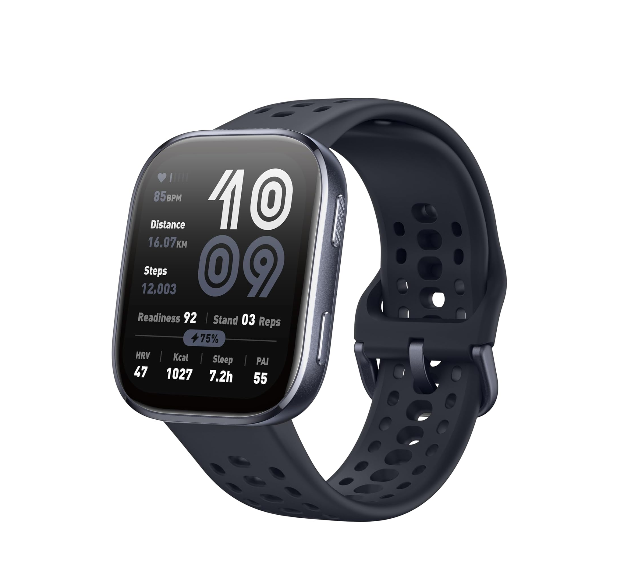 Bip 6 Smart Watch 46mm – 14-Day Battery, 1.97" AMOLED, GPS, Bluetooth Calls, 140+ Workouts