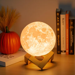 3D Printed Moon Lamp Touch Control Night Light