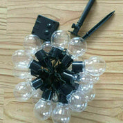 Solar Powered Retro Bulb String Lights – Warm White LED Outdoor Garden & Party Lighting