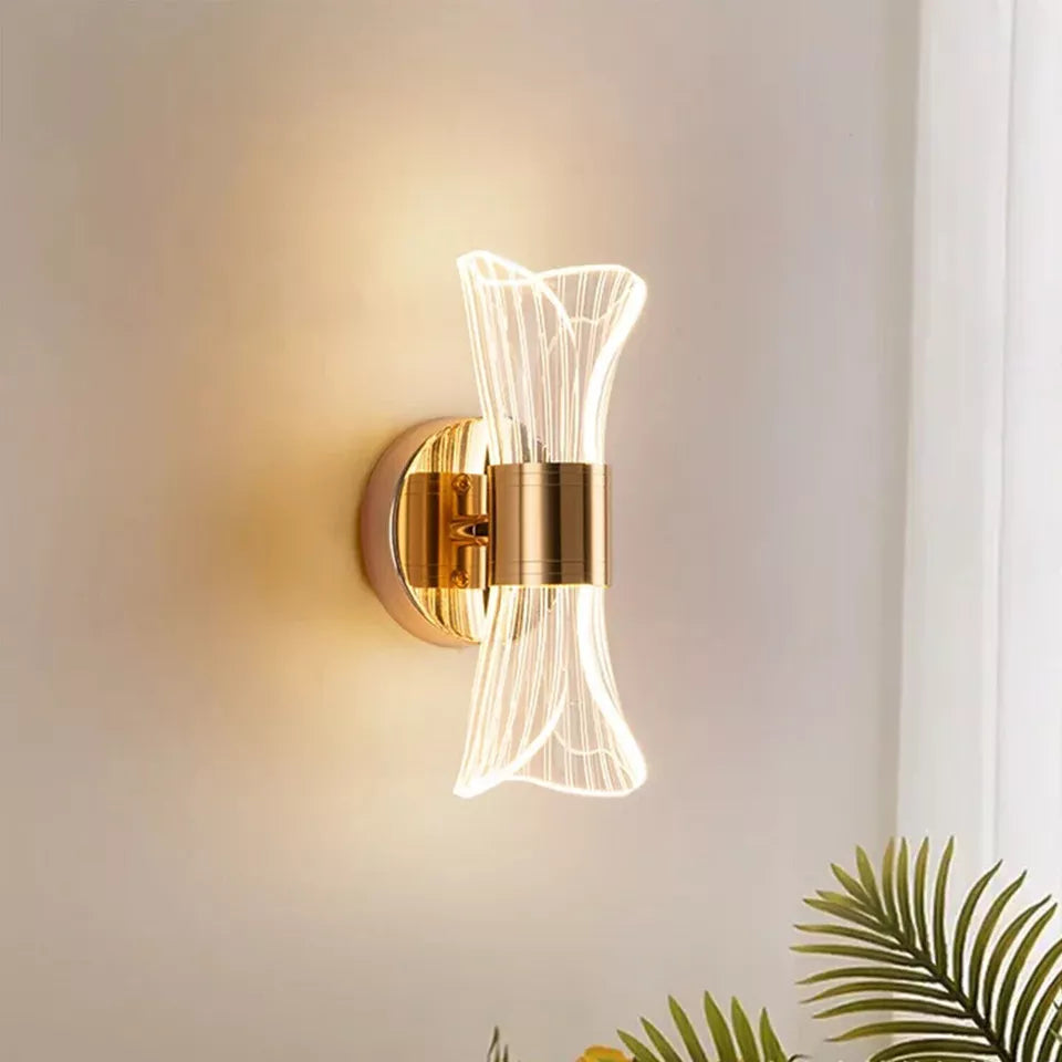 Modern 12W Dimmable LED Wall Sconce with Adjustable Color