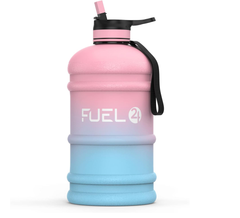 2.2L Large Gym Water Bottle – BPA-Free Drop-Proof Sports Jug with Straw or Pop Cap