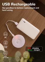 Rechargeable Motion Sensor LED Puck Lights – 6 Pack