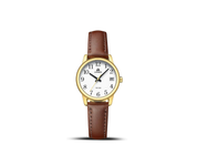 Elegant Women’s Analog Quartz Watch – Waterproof Leather Strap Ladies Wristwatch
