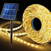 Outdoor Solar LED Strip Lights – 6M 180 LEDs, Cool White, 8 Modes, Waterproof Rope Light