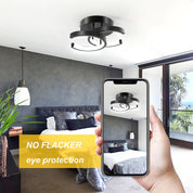 Chic LED Ceiling Light – Modern Dimmable Pendant Light for Living Room & Bedroom | Warm & Cool White Options