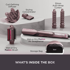 Cosmic Blush 5-in-1 Multi-Styler & Hair Straightener – Wet-to-Dry Hot Air Styler