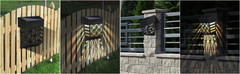 solar fence lights | wireless outdoor lighting